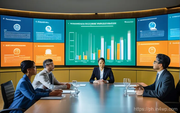 탄소예산의 실효성 평가 기준 - **Prompt**: A diverse group of professionals, including scientists, policymakers, and business leade...
