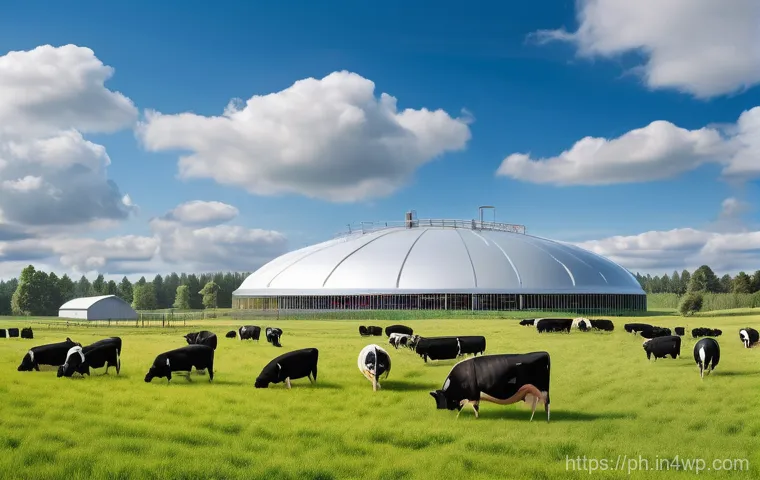 탄소예산과 지속 가능한 농업 정책 - **Prompt 1: Modernizing the Farm for a Greener Future**
    A bright, sunny rural landscape. In the ...