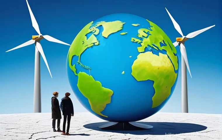 탄소예산의 효과적인 관리 및 활용 방안 - An impactful and visually rich image illustrating the urgency of climate change and the concept of a...