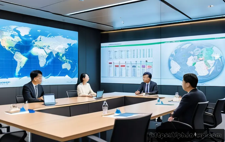 탄소예산 정책의 법적 관점 검토 - A detailed futuristic cityscape showing a collaborative governance model for carbon budgeting: centr...